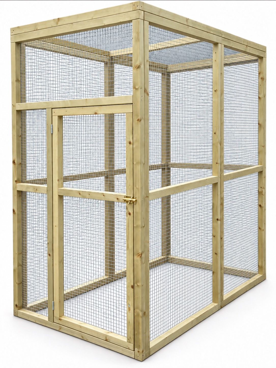Volière model Duo 1x2x2m geimpregneerd