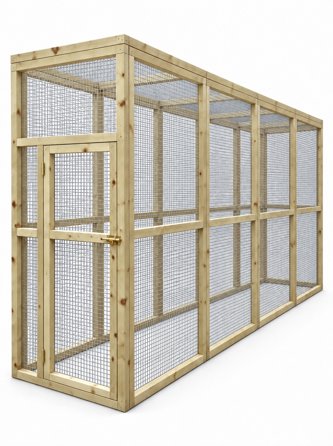 Volière model Quattro L 1x4x2m geimpregneerd