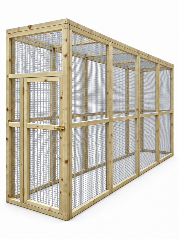 Volière model Quattro L 1x4x2m geimpregneerd