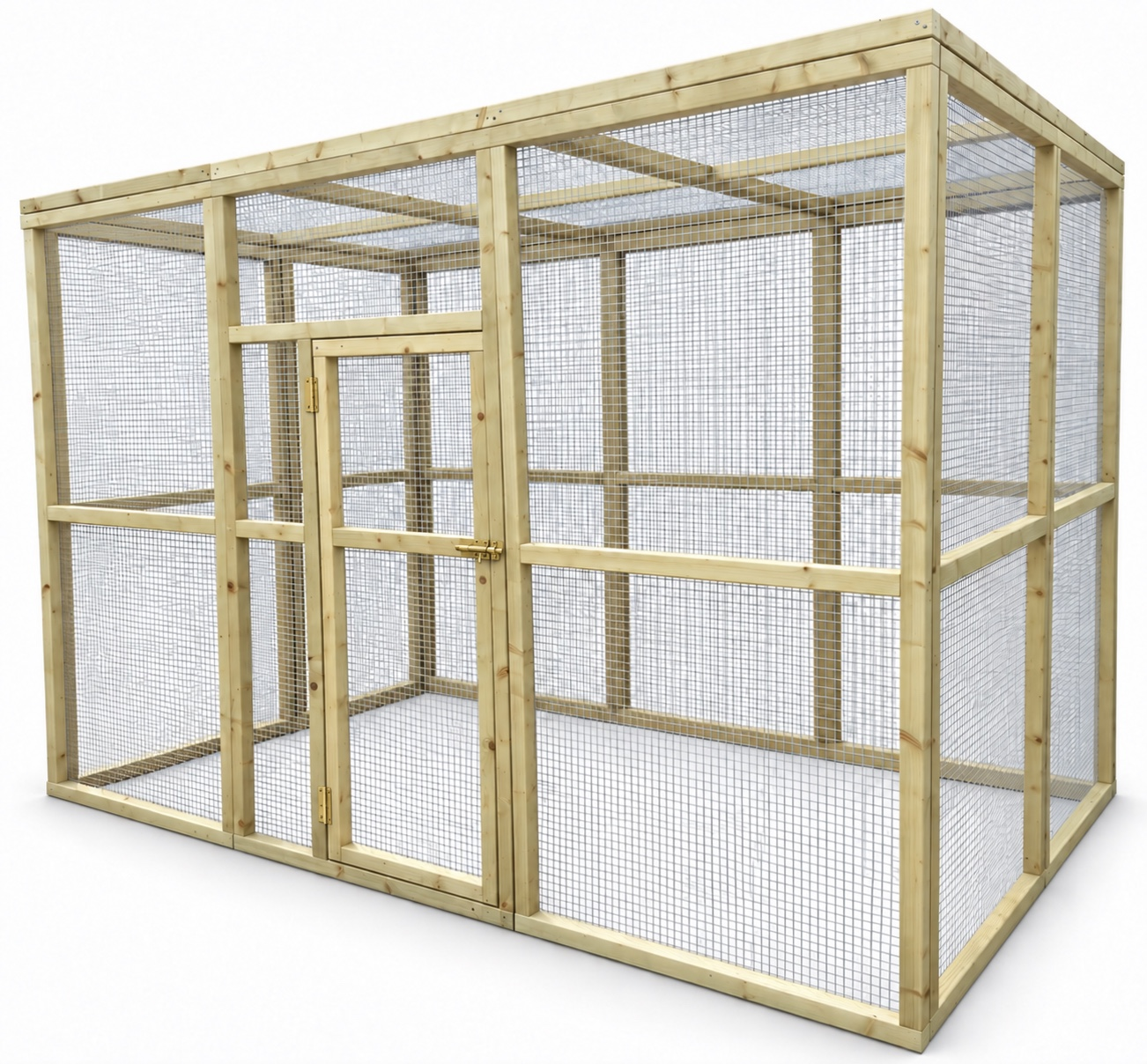 Volière model Sexta 2x3x2m geimpregneerd