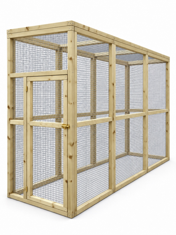 Volière model Trix 1x3x2m geimpregneerd