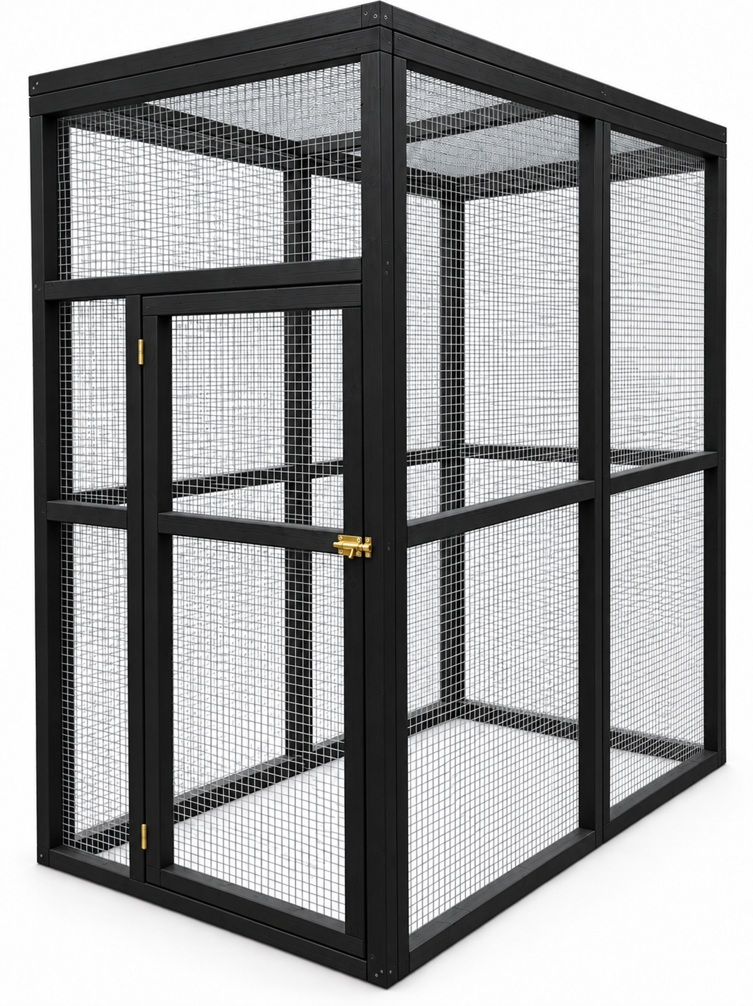 Volière model Duo 1x2x2m Zwart