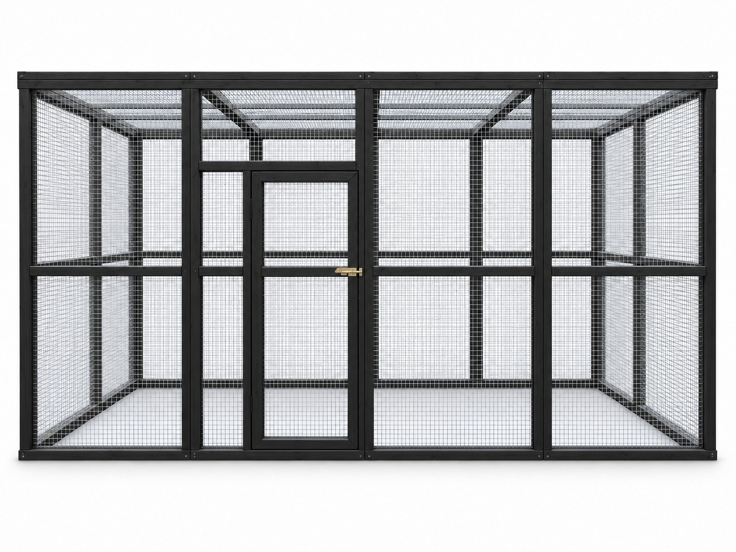 Volière model Octa 2x4x2m Zwart