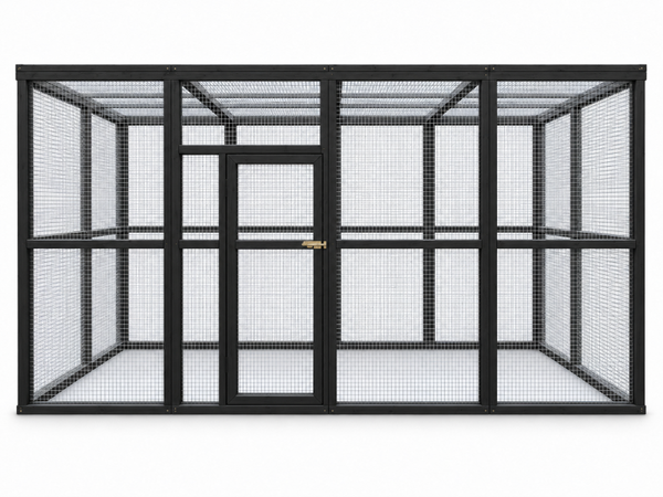 Volière model Octa 2x4x2m Zwart