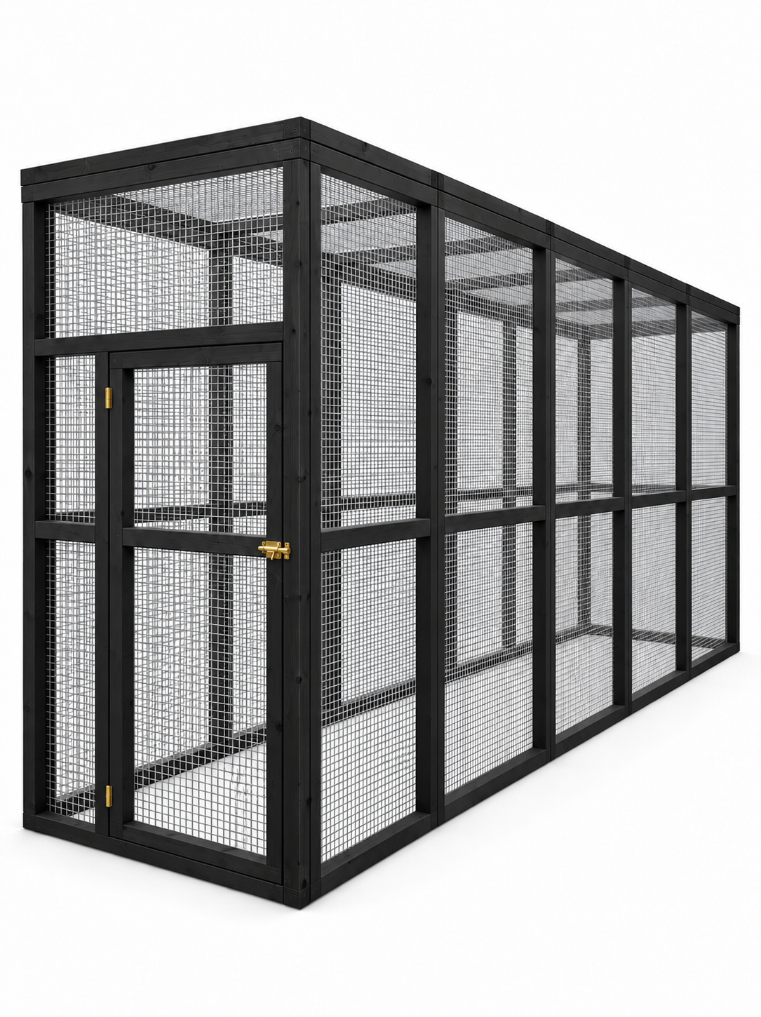 Volière model Penta 1x5x2m Zwart