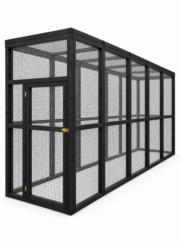 Volière model Penta 1x5x2m Zwart