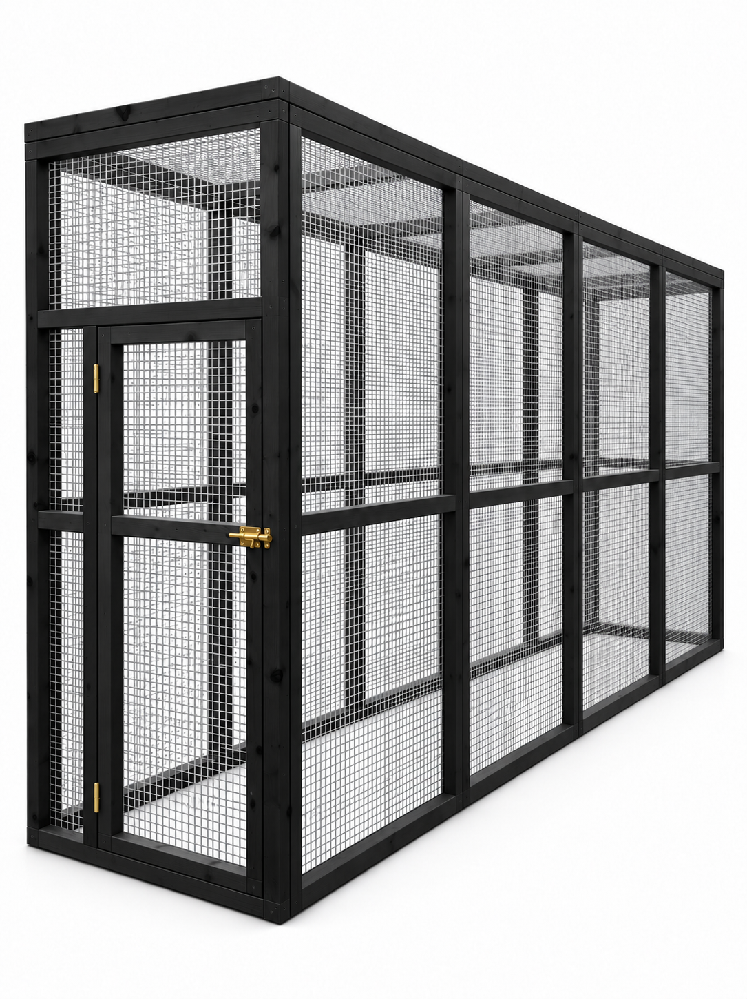 Volière model Quattro L 1x4x2m Zwart