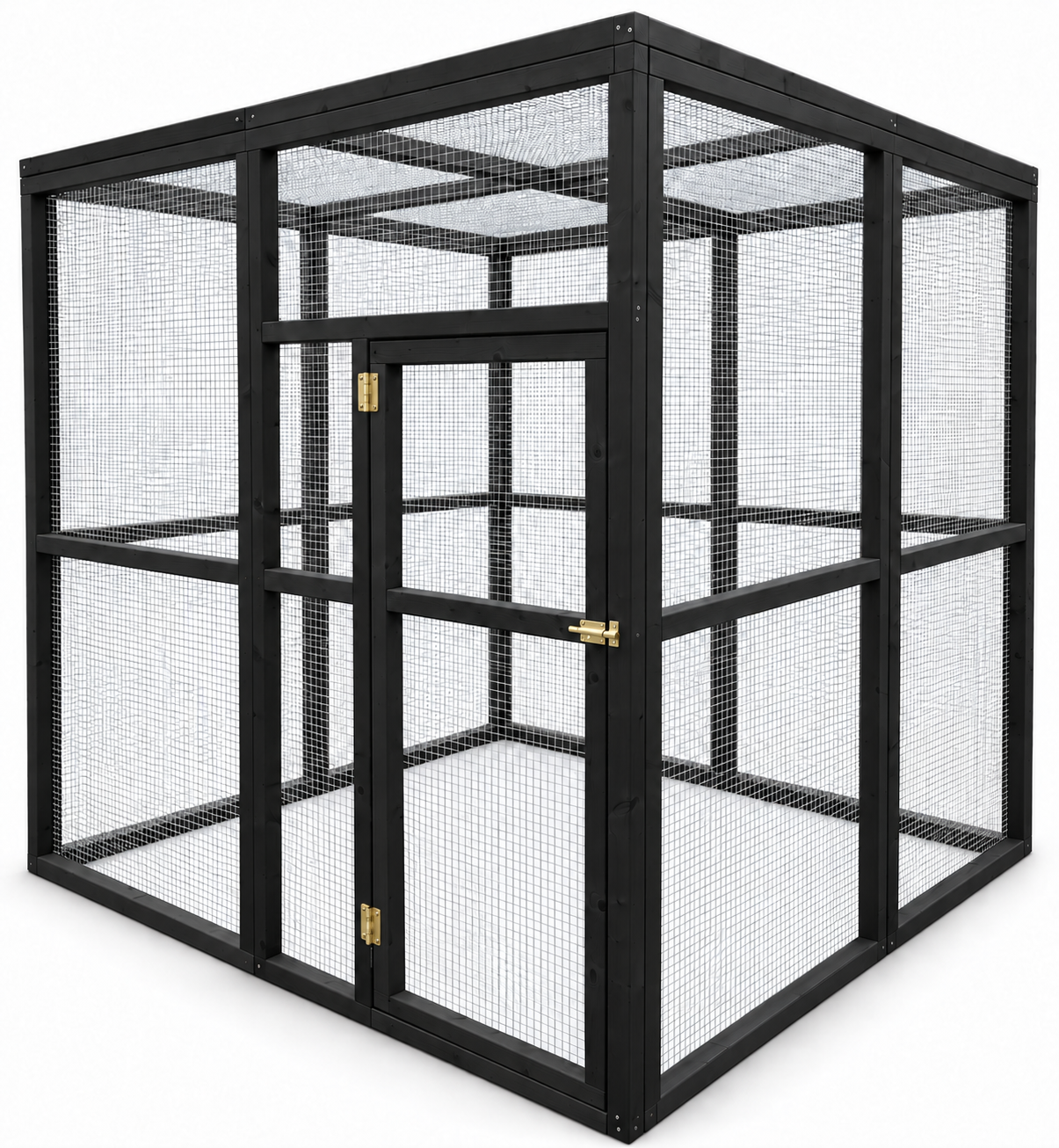 Volière model Quattro S 2x2x2m Zwart