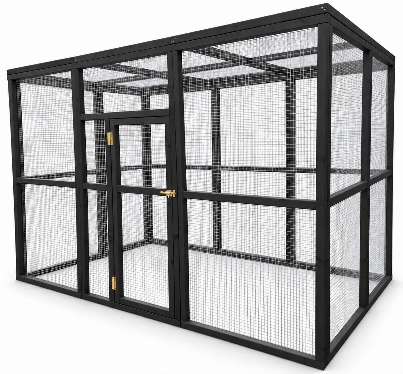 Volière model Sexta 2x3x2m Zwart
