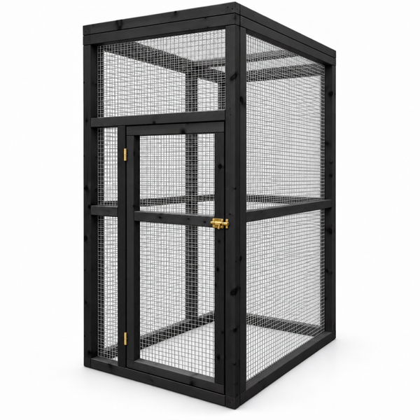 Volière model Solo 1x1x2m Zwart