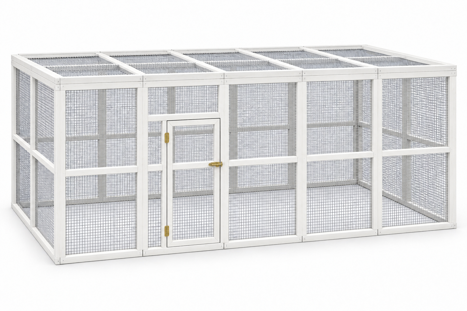 Volière model Deca 2x5x2m RAL-kleur