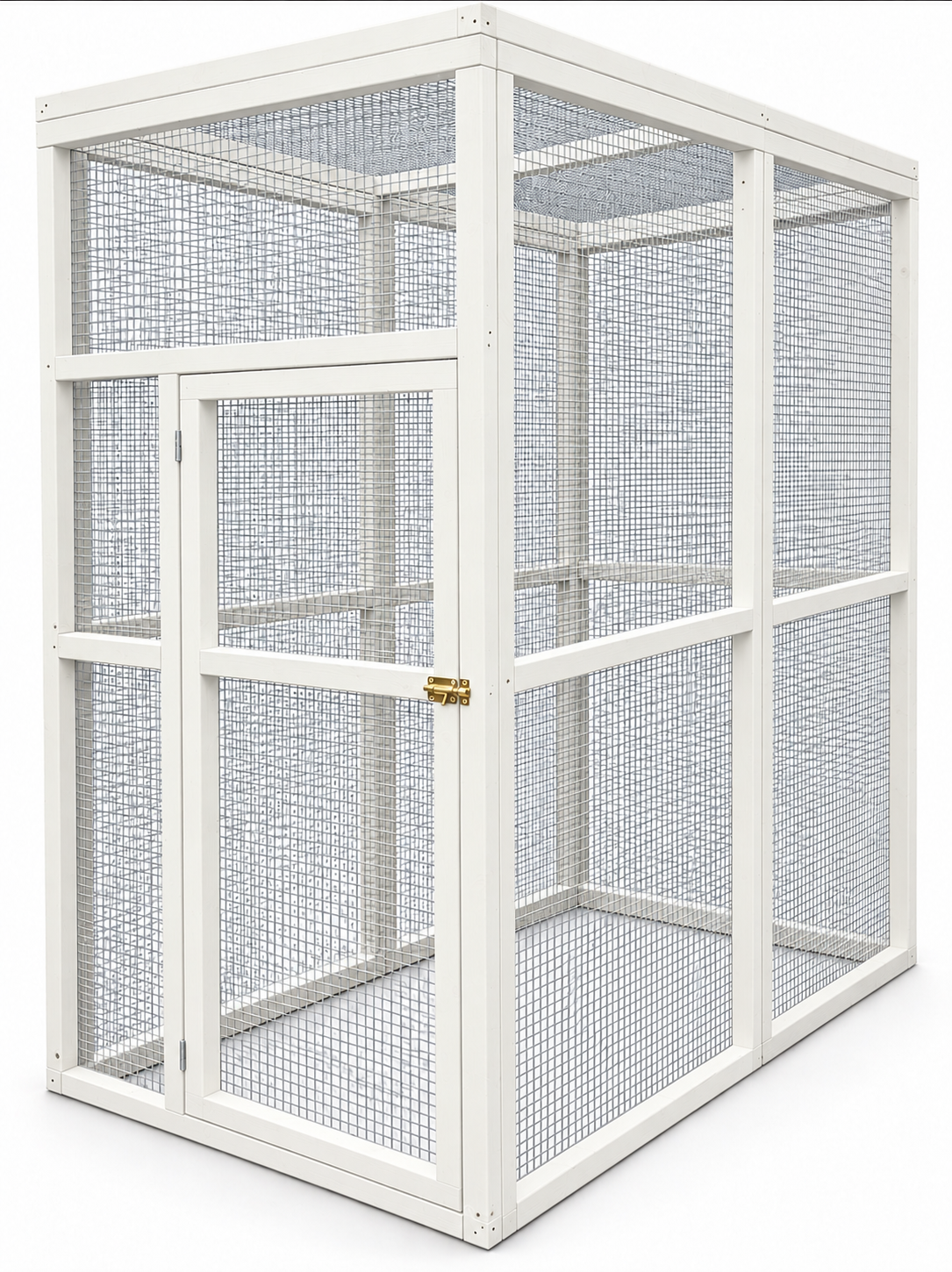 Volière model Duo 1x2x2m RAL-kleur
