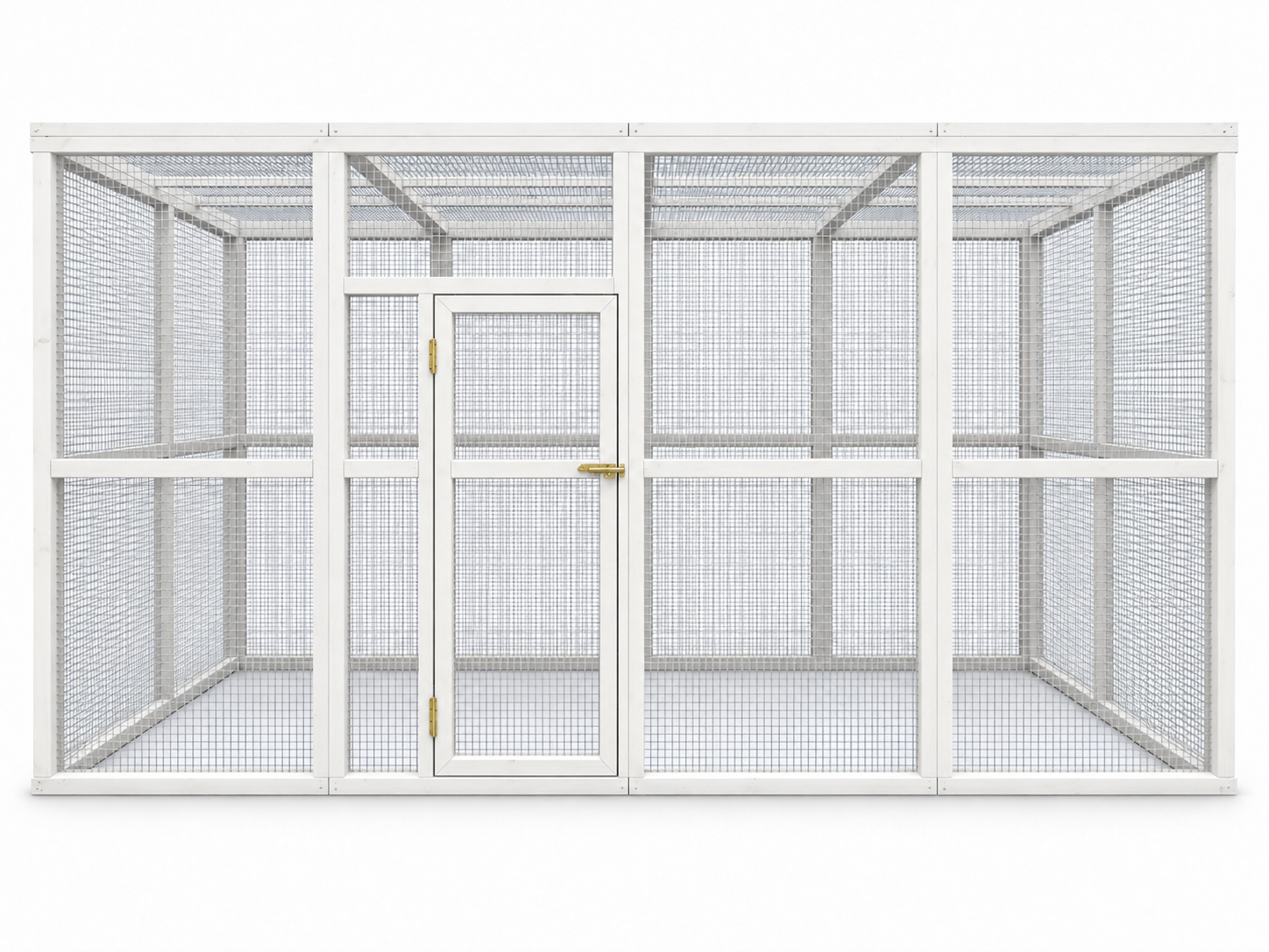 Volière model Octa 2x4x2m RAL-kleur
