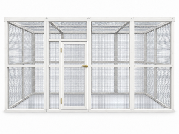 Volière model Octa 2x4x2m RAL-kleur