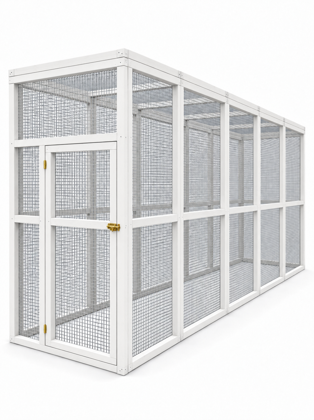 Volière model Penta 1x5x2m RAL-kleur