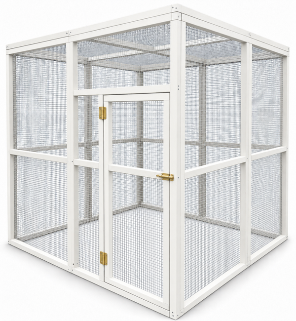 Volière model Quattro S 2x2x2m RAL-kleur