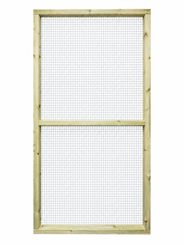 Volièrepaneel gaas 102x200cm geimpregneerd