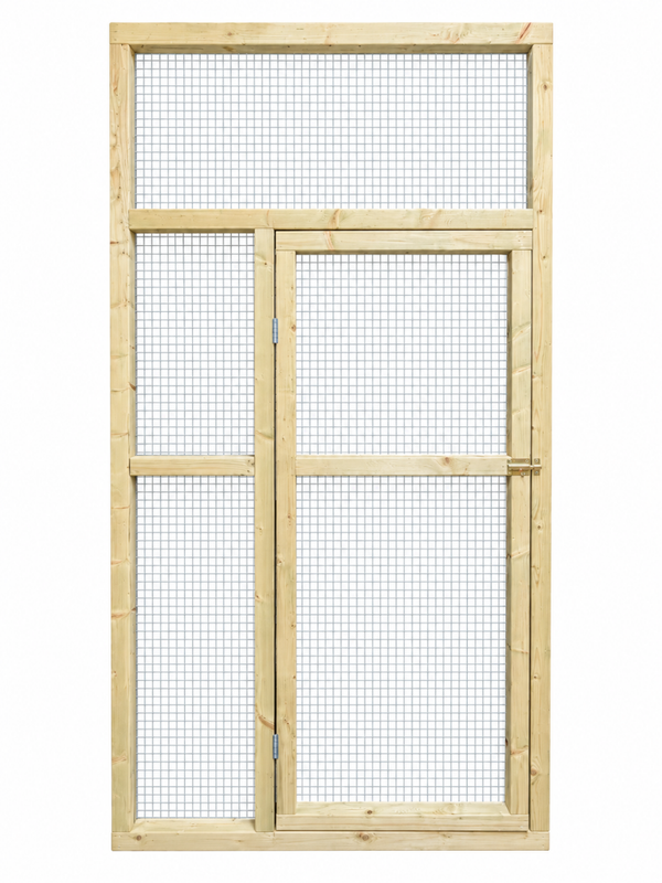 Volièredeurpaneel gaas 102x200cm geimpregneerd