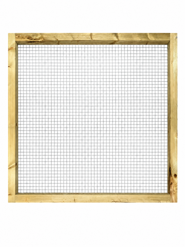 volièredakpaneel gaas 102x111,5cm geimpregneerd
