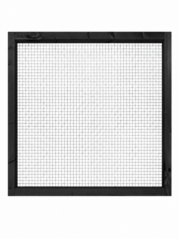 volièredakpaneel gaas 102x110,5cm zwart