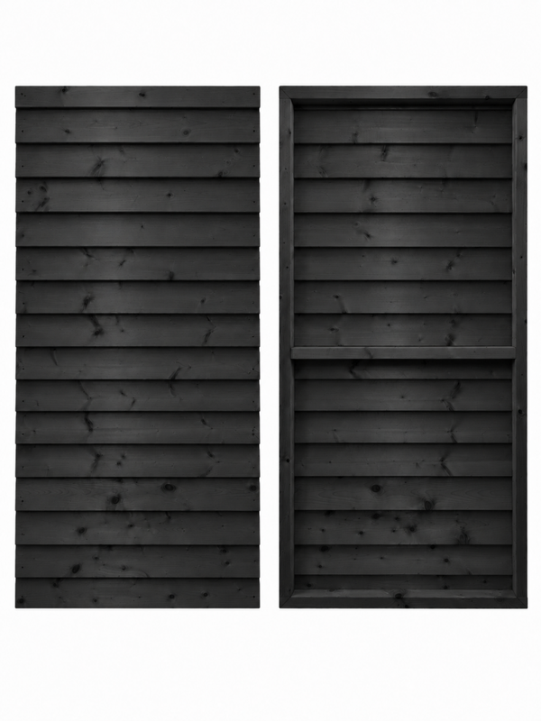 Volière wandpaneel 102x200cm zwart zweeds rabat