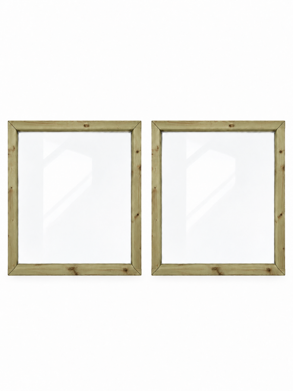 Houten helder acrylaat paneel 92,7x93cm