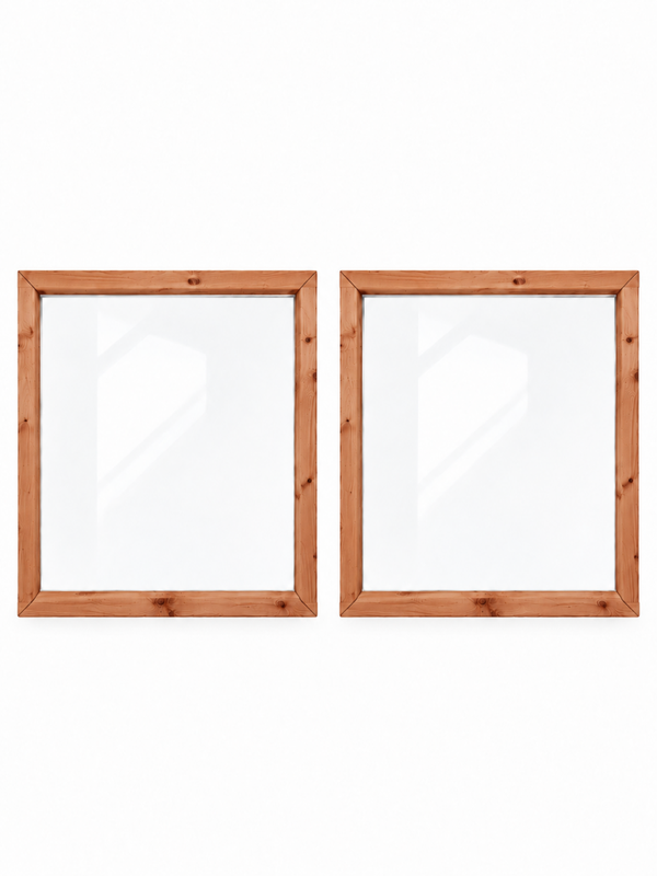 Houten helder acrylaat paneel Douglas 92,7x93cm