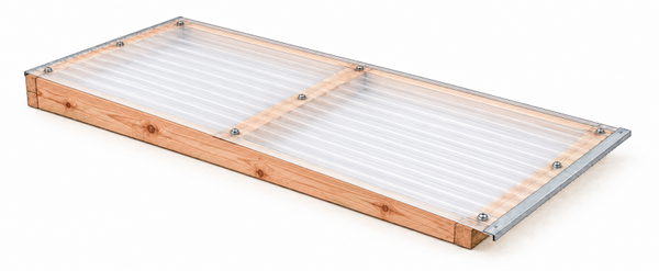 Volièredakpaneel Douglas polycarbonaat 102x213,5cm