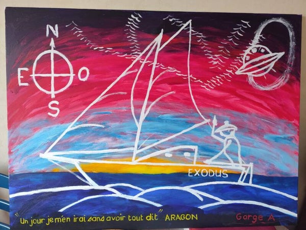 peinture artistique Bateau