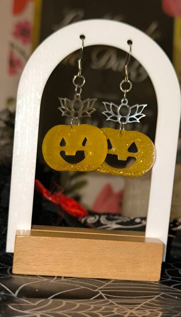 Boucles d'oreilles citrouilles d'Halloween