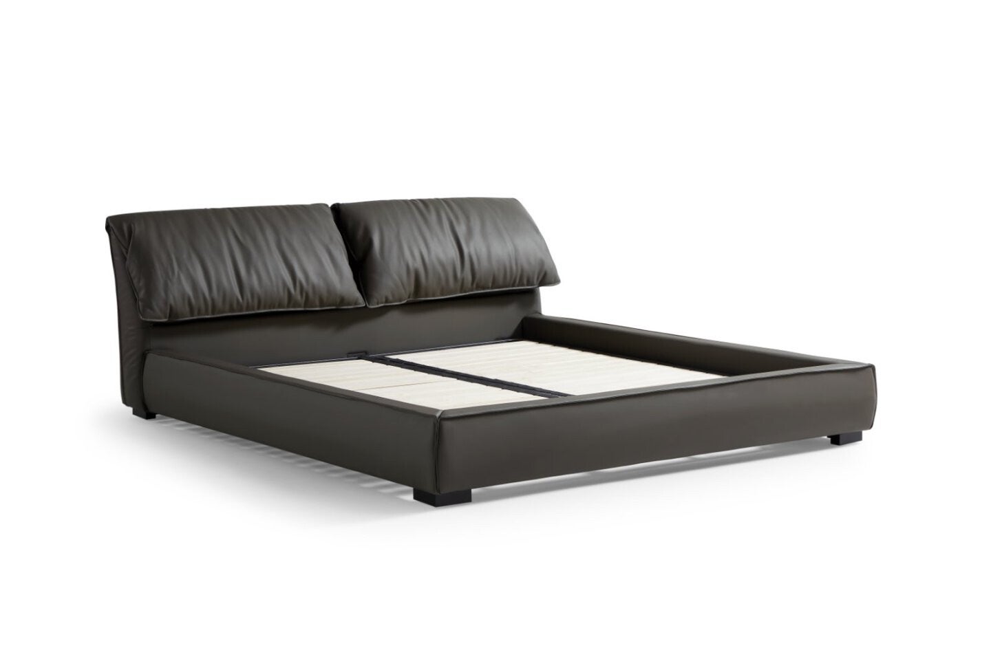 leather  Platform Bed