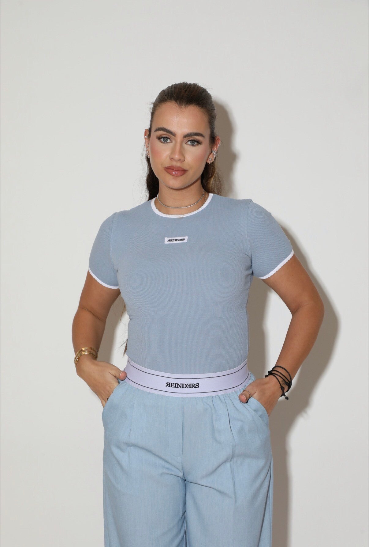 Reinders ribb top blue