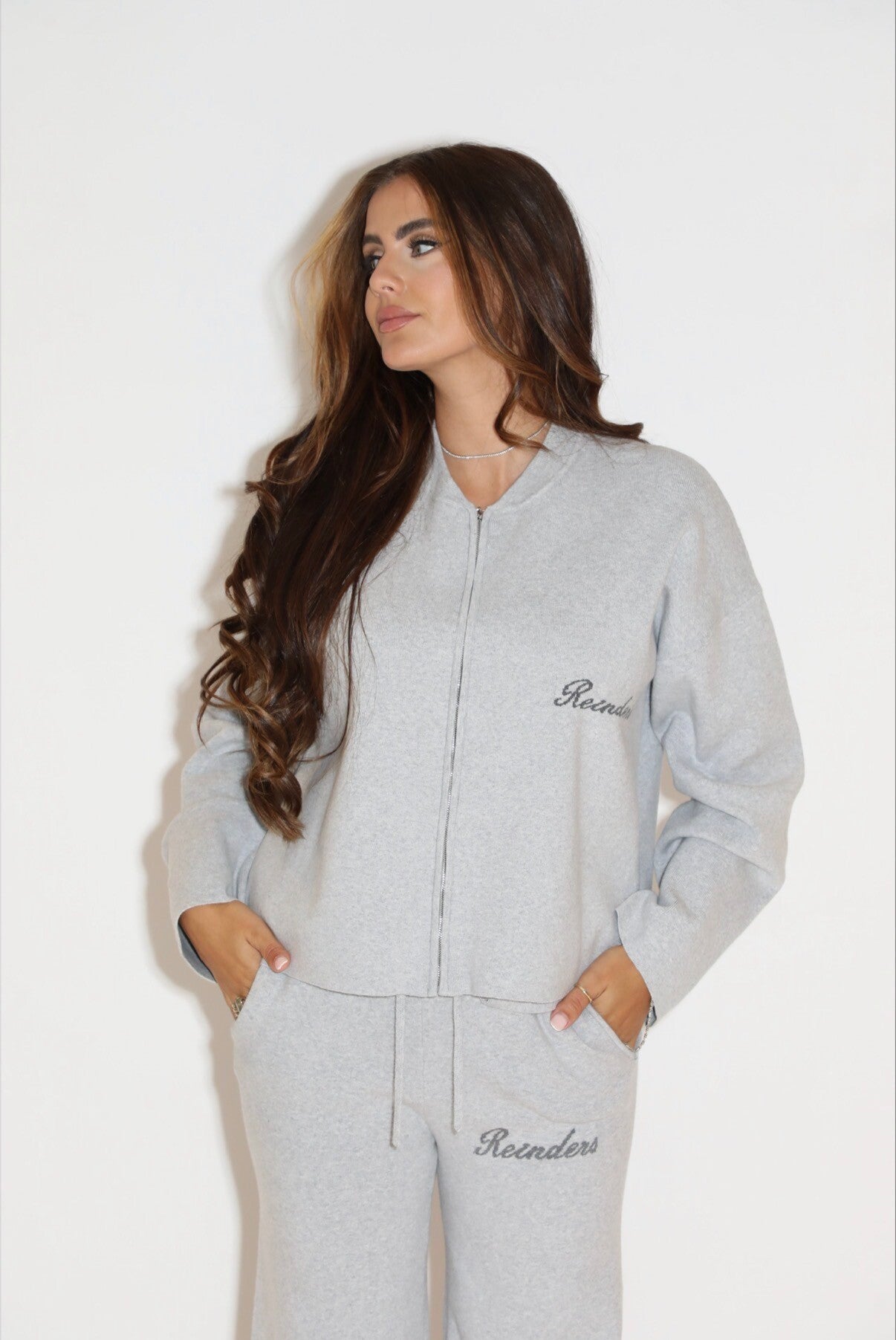 Reinders lounge zipper GREY
