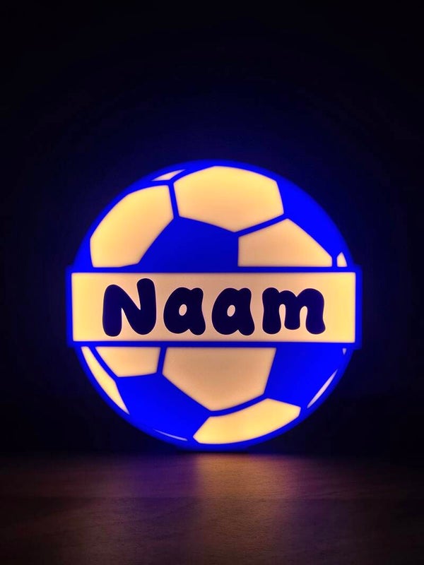 Voetbal - Gepersonaliseerde 3D-nachtlamp