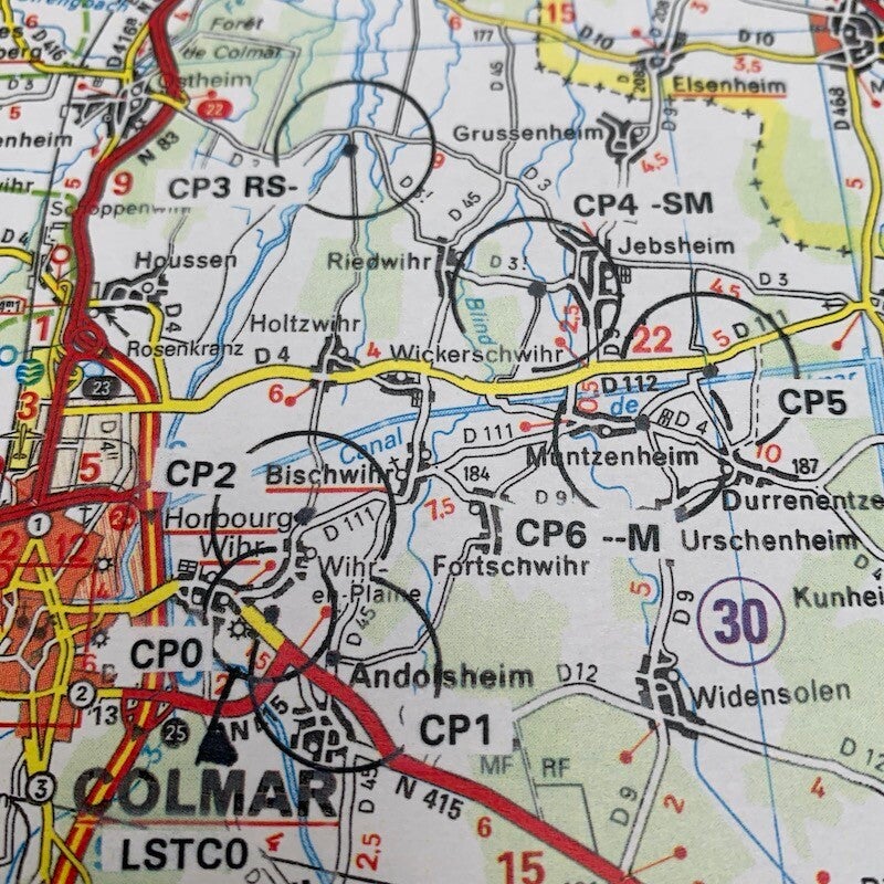 Punten op de kaart | Rally navigatie systeem