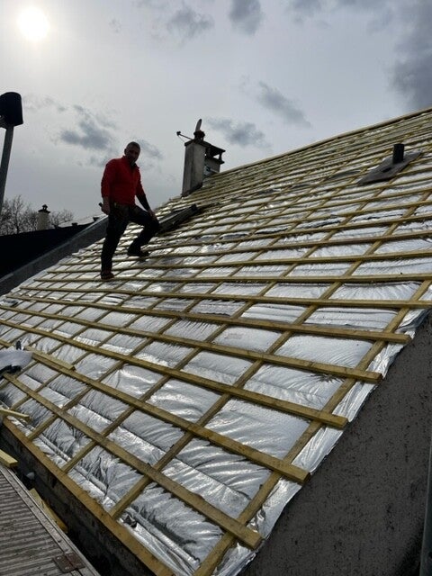 Rénovation d'un faitage à Saint Lunaire