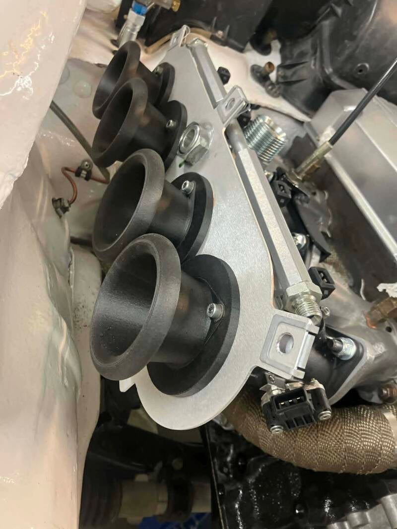 Customer needed round flange for could hide holes. 