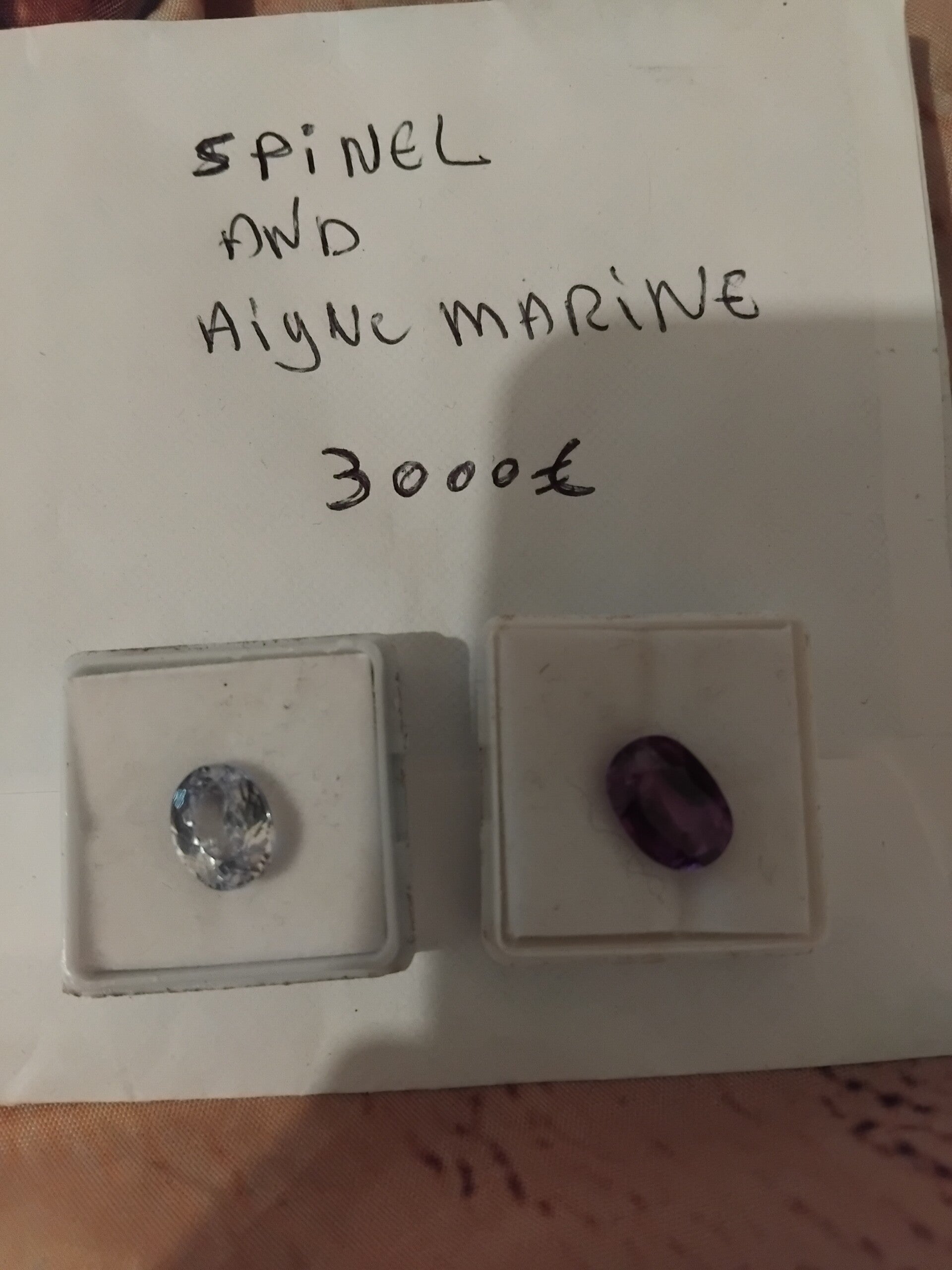 spinel  et  aigue marine