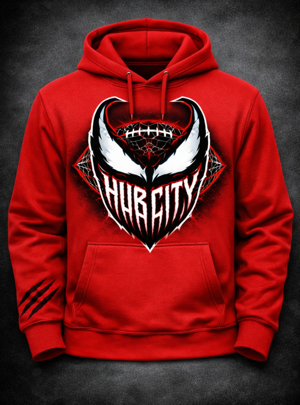 Red Hub City Logo Hoddie