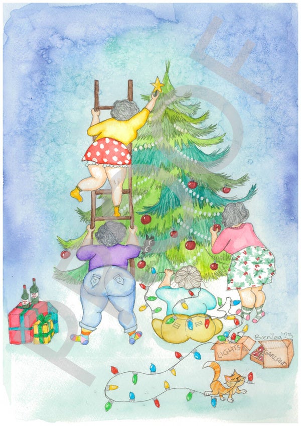 Decorating the Tree Portrait