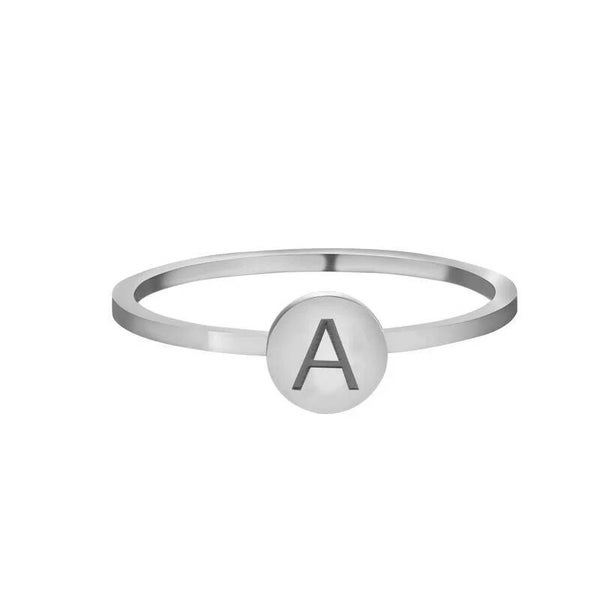 Ring Initial A - Silver