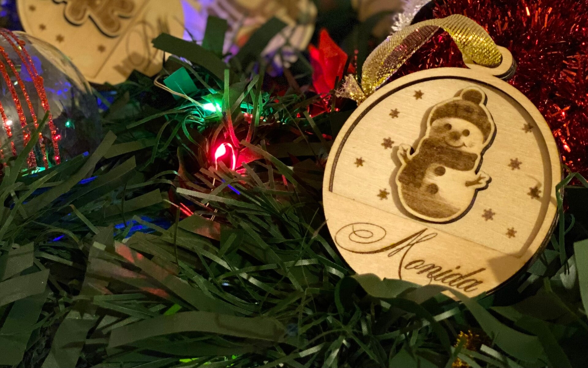 Ma Boule de Noël en Bonhomme de Neige