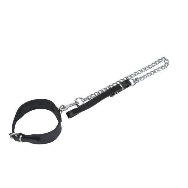Halsband mit Halbring und Führungskette 10726