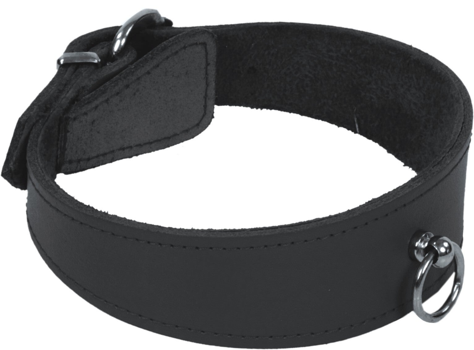 Halsband Leidenschaft mit Ring der O schwarz 11426