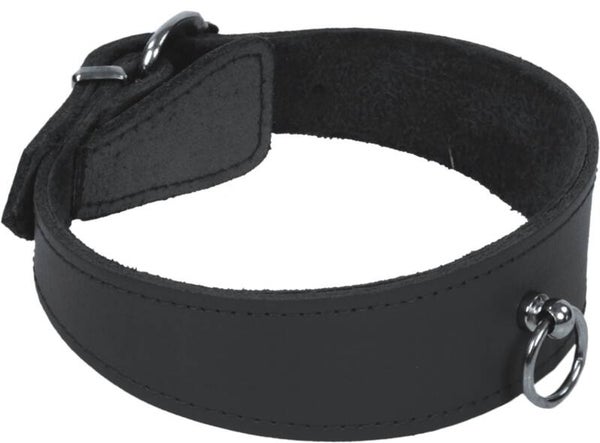 Halsband Leidenschaft mit Ring der O schwarz 11426