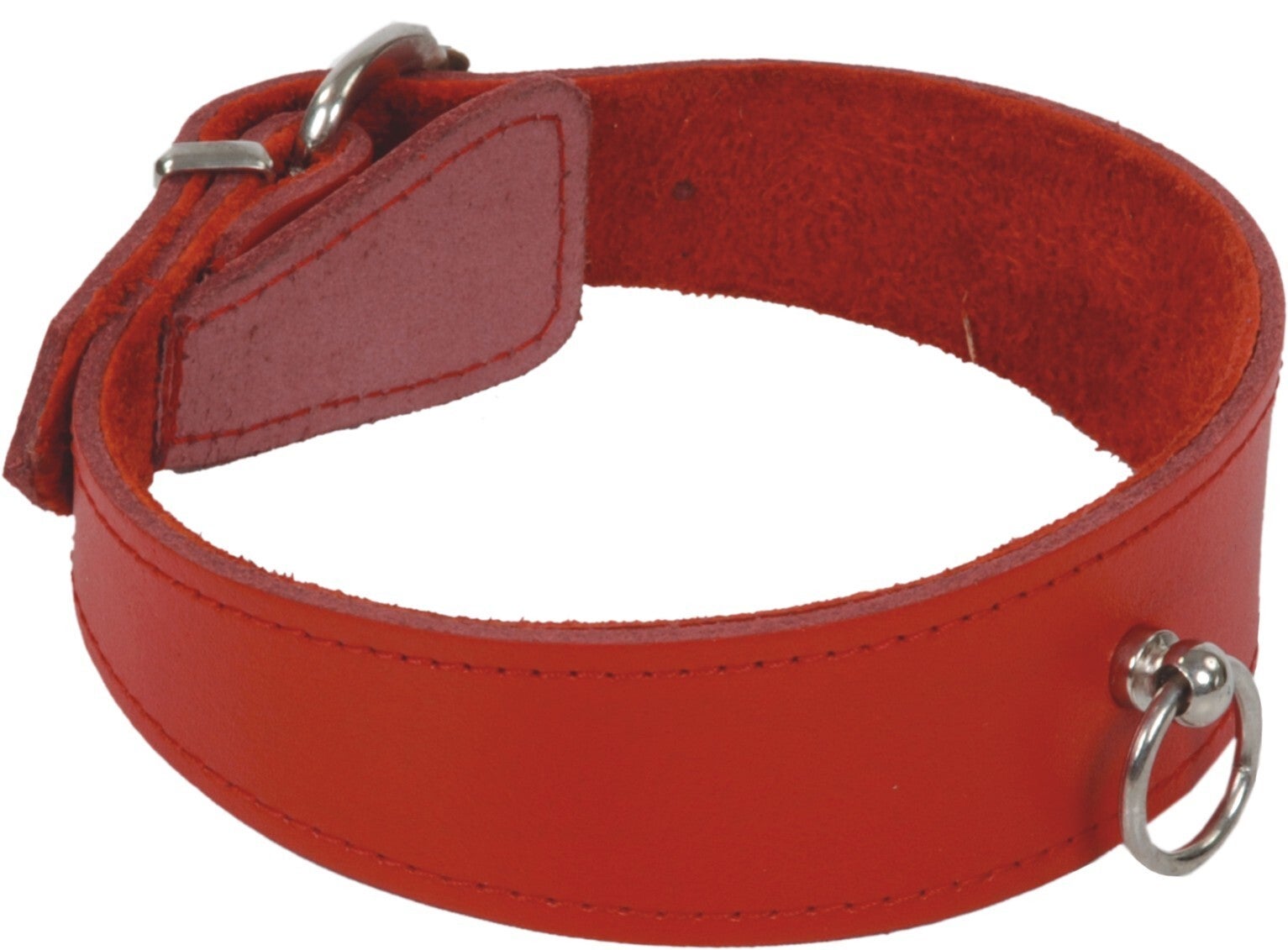 Halsband Leidenschaft mit Ring der O rot 11526