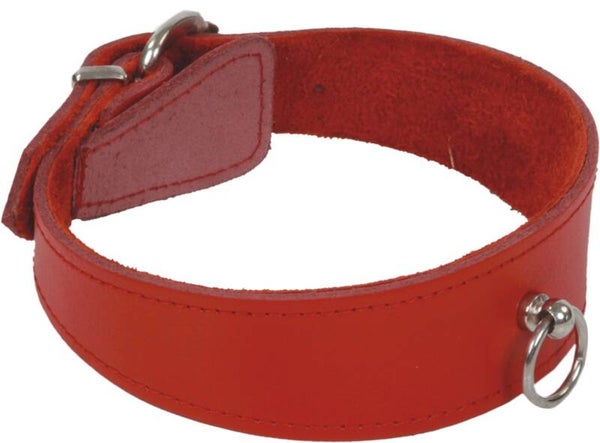 Halsband Leidenschaft mit Ring der O rot 11526