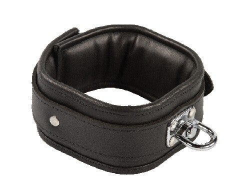 Halsband Echtleder gepolstert mit Wirbel 10826