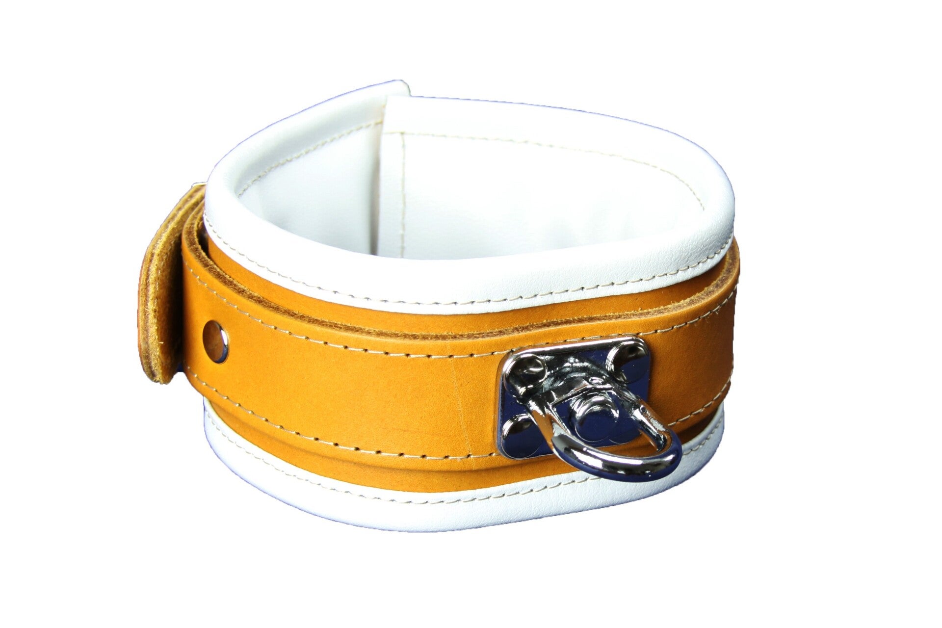 Halsband braun-weiss  mit Wirbel 10926