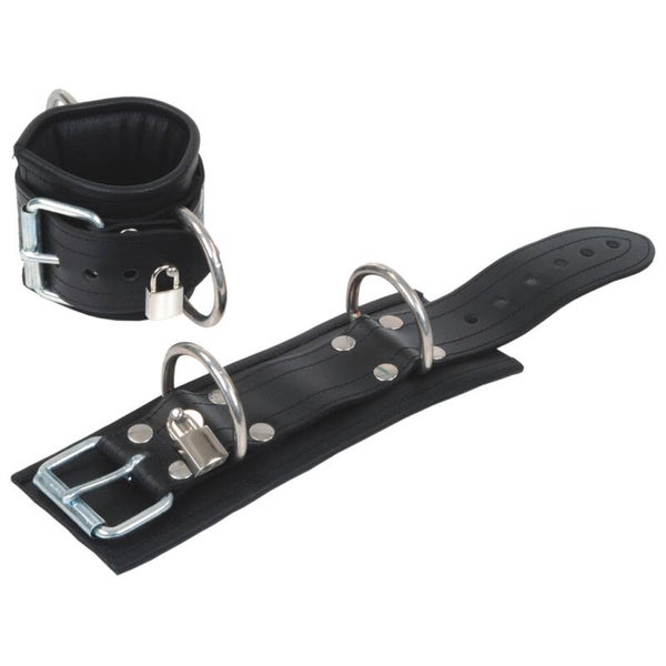Handfessel abschliessbar mit 2 D Ringen 13926